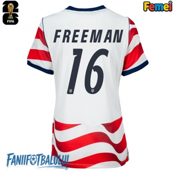 Statele Unite Alex Freeman #16 Echipament de Fotbal Replică Mondial 2026 Femei Acasa